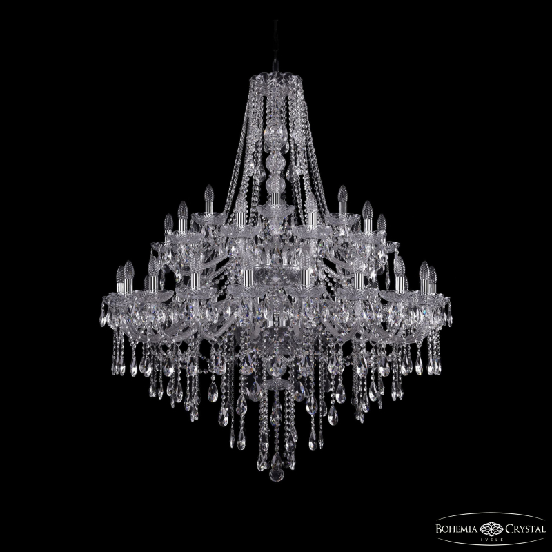 Подвесная люстра Bohemia Ivele Crystal 1415/20+10+5/400/2d Ni в Санкт-Петербурге