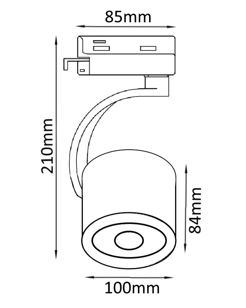 Трековый светильник Crystal Lux CLT 0.31 004 CLT 0.31 004 WH в Санкт-Петербурге