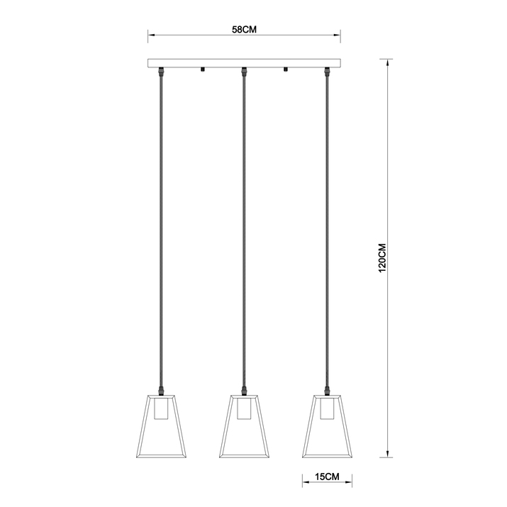 Подвесной светильник Arte Lamp Brussels A8030SP-3BK в Санкт-Петербурге