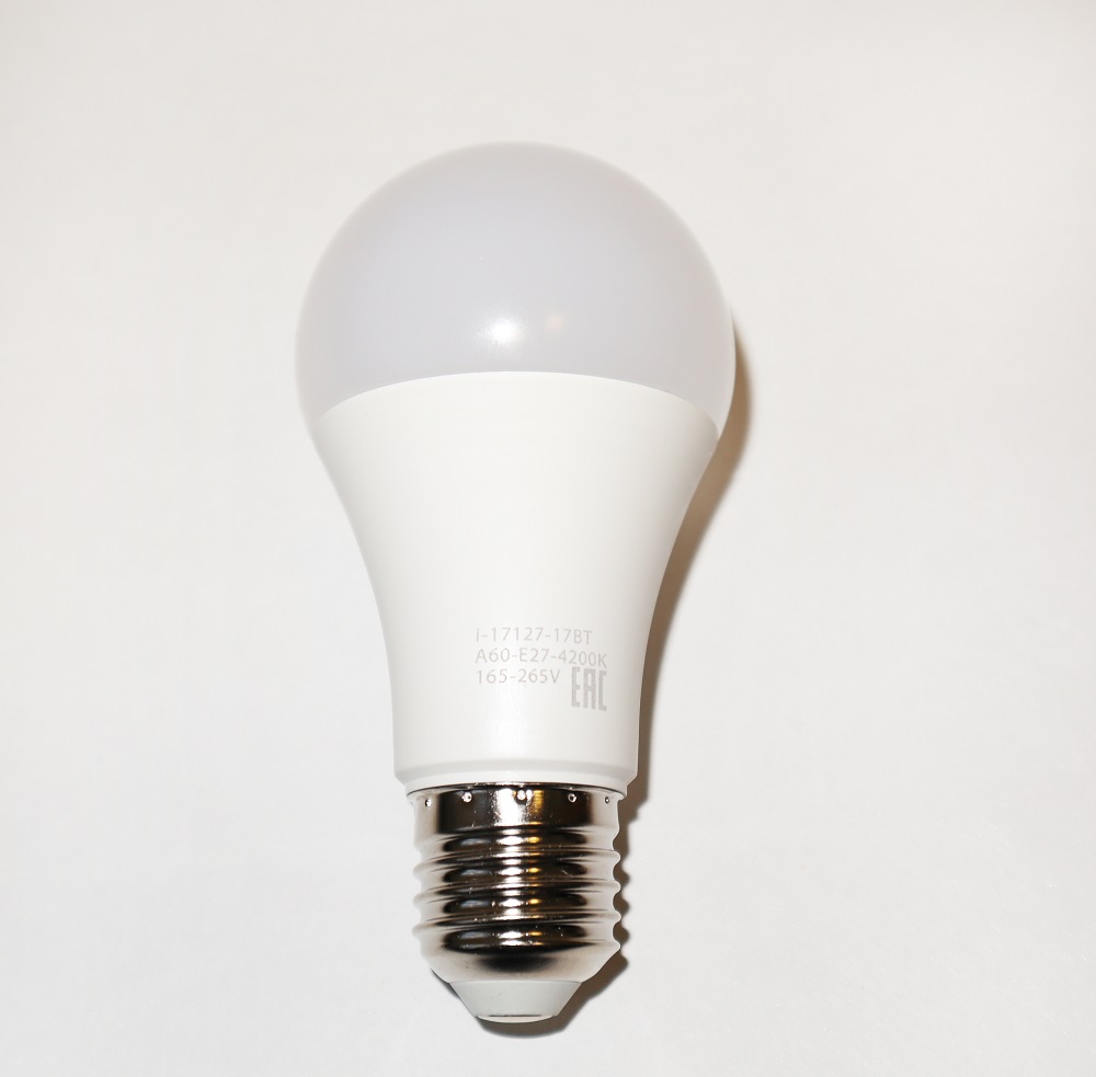 Лампа светодиодная i-Watt E27 17W 4200К груша матовая i-17127 в #REGION_NAME_DECLINE_PP#