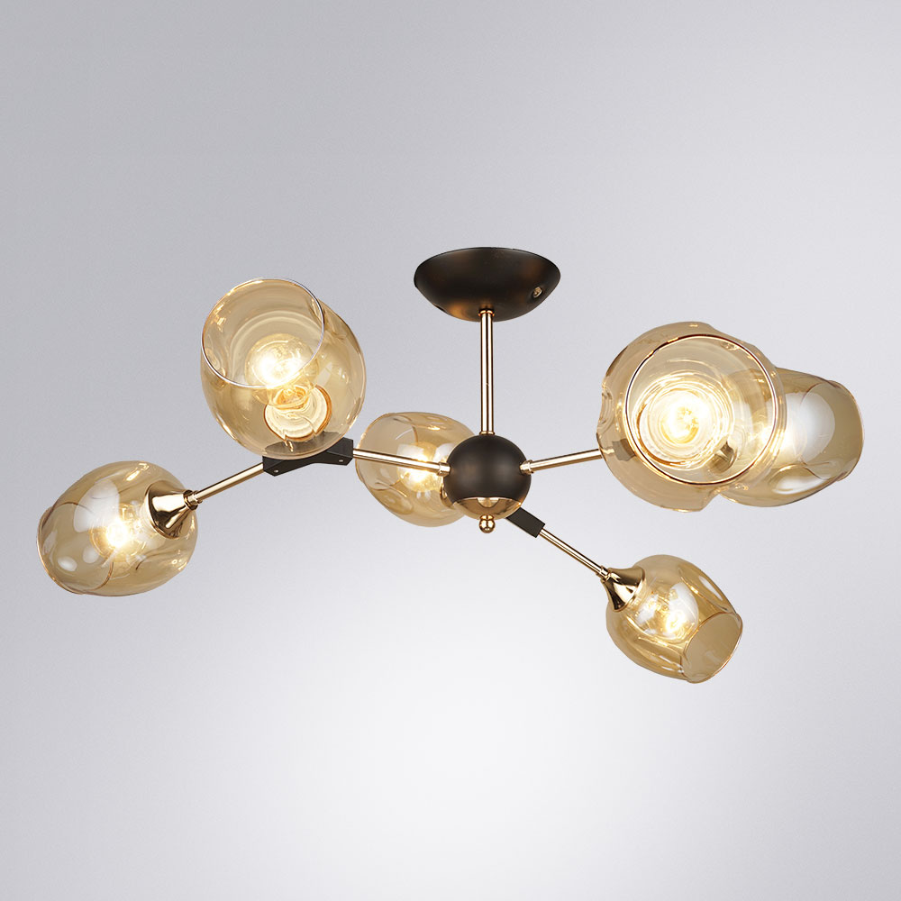 Люстра на штанге Arte Lamp Seppia A4211PL-6BK в Санкт-Петербурге