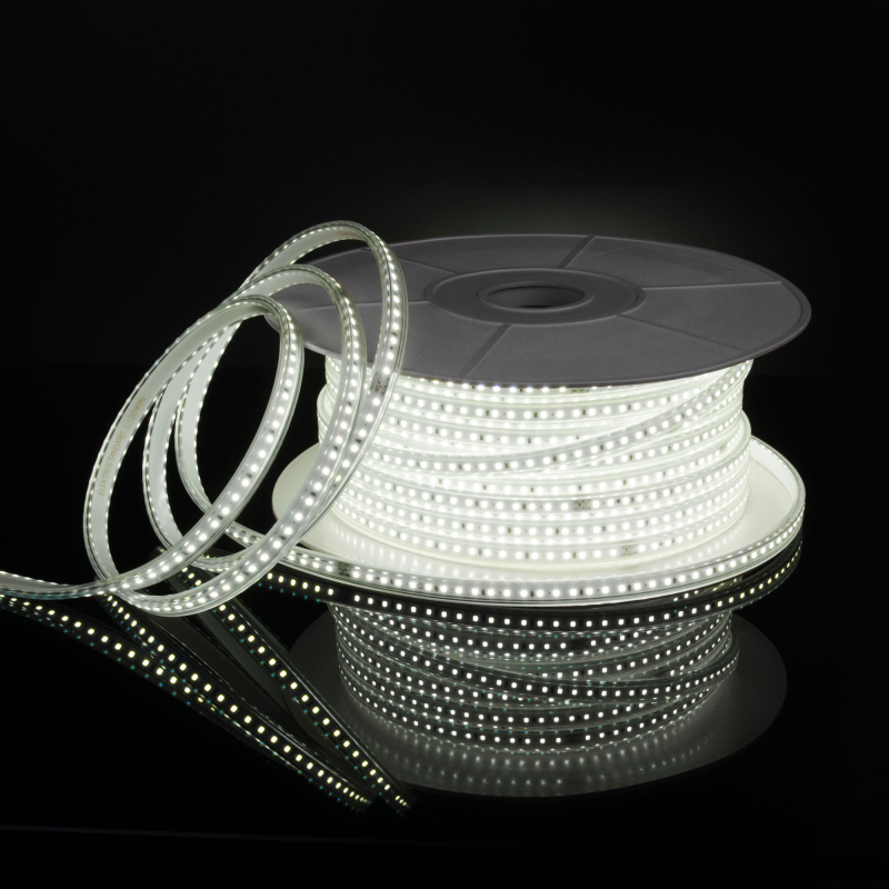 Светодиодная лента Elektrostandard 220V 14,4W 120Led 2835 IP65 6500 холодный белый, 50 м 4690389170973 a053640 в Санкт-Петербурге