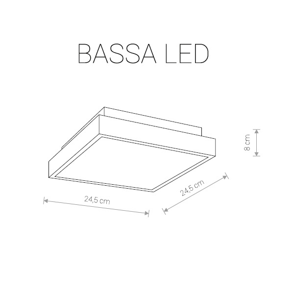 Потолочный светодиодный светильник Nowodvorski Bassa Led 9500 в Санкт-Петербурге