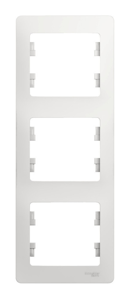 Бел Рамка 3-ая, вертикальная Systeme Electric Glossa GSL000107 в Санкт-Петербурге