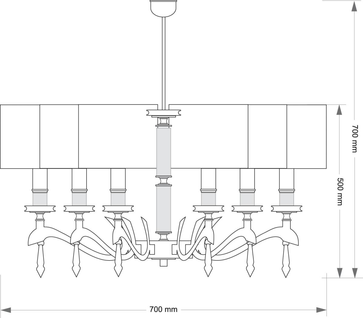 Подвесная люстра Kutek Sparone SPA-ZW-6 (N/A) в #REGION_NAME_DECLINE_PP#