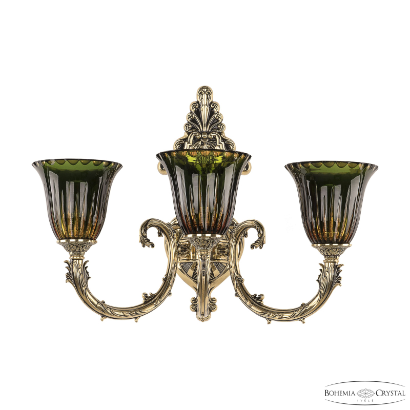 Бра Bohemia Ivele Crystal Florence 7109B15/3/210 GB P2 U Amber-Green/H-1K в Санкт-Петербурге
