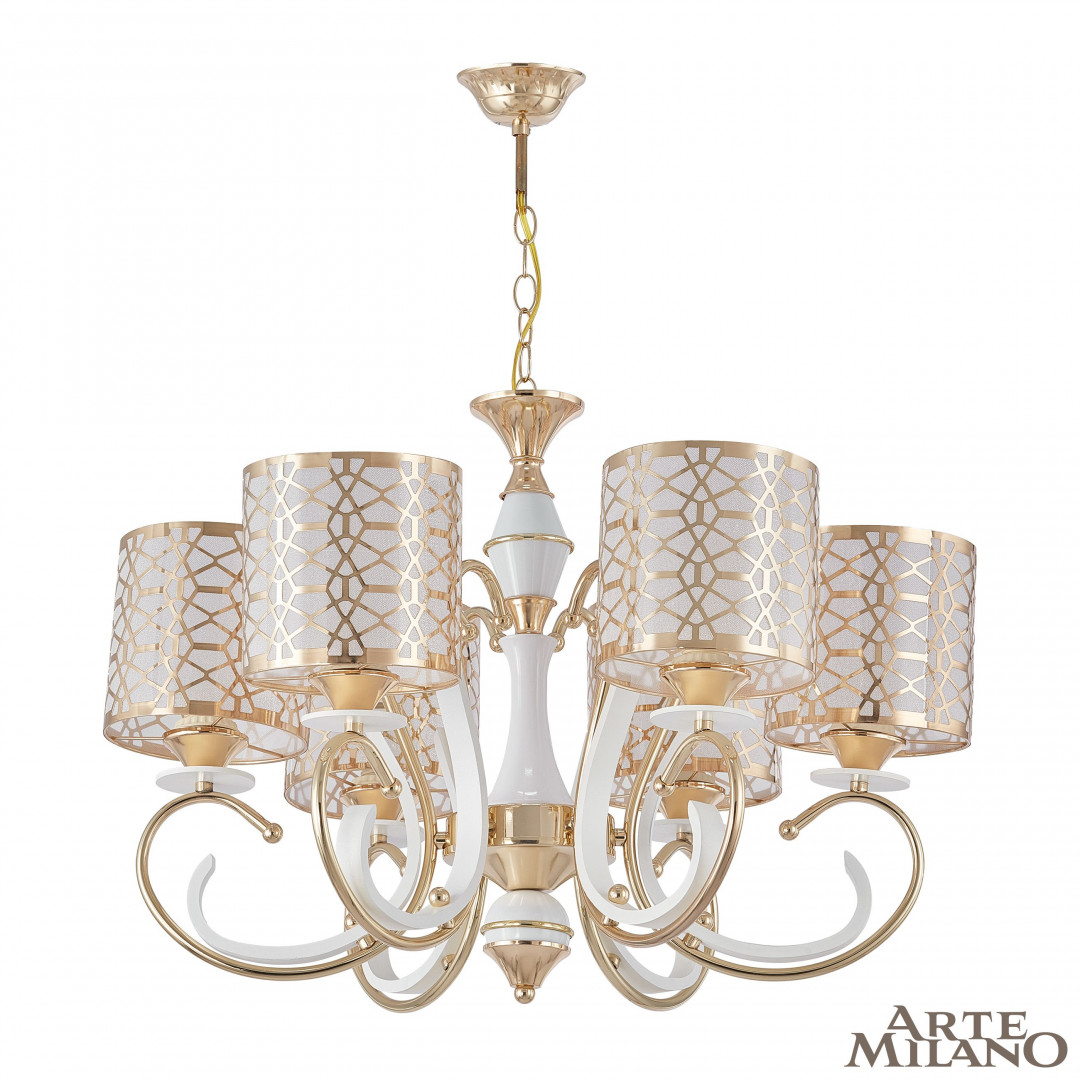 Подвесная люстра Arte Milano Florentia-1237 301237/6 Wh/Gd в Санкт-Петербурге