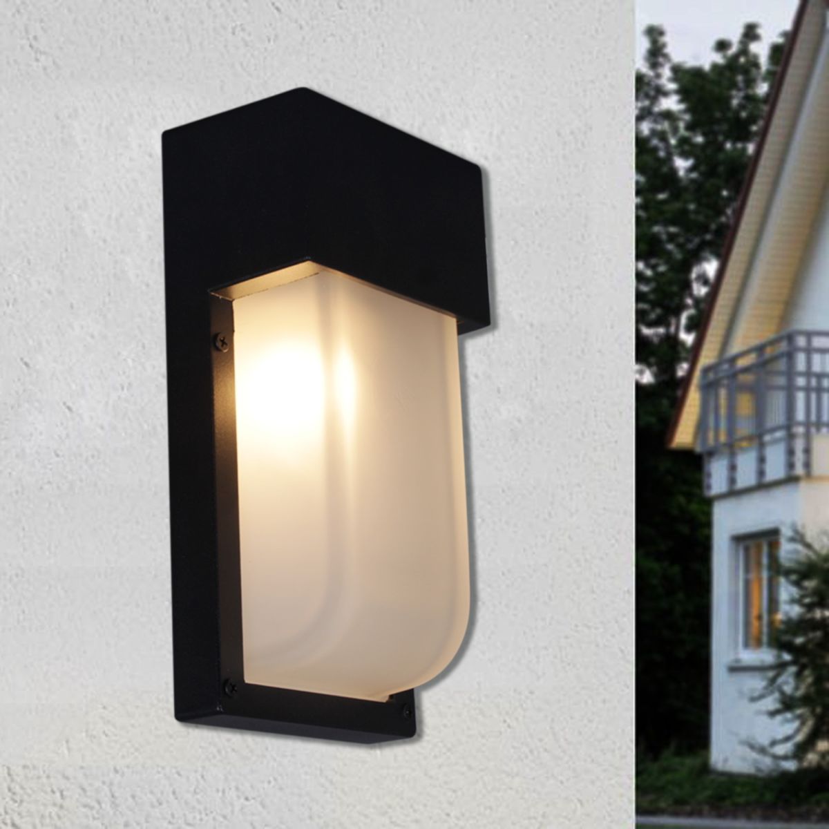 Уличный настенный светильник Reluce 09355-9.2-001U BK в Санкт-Петербурге