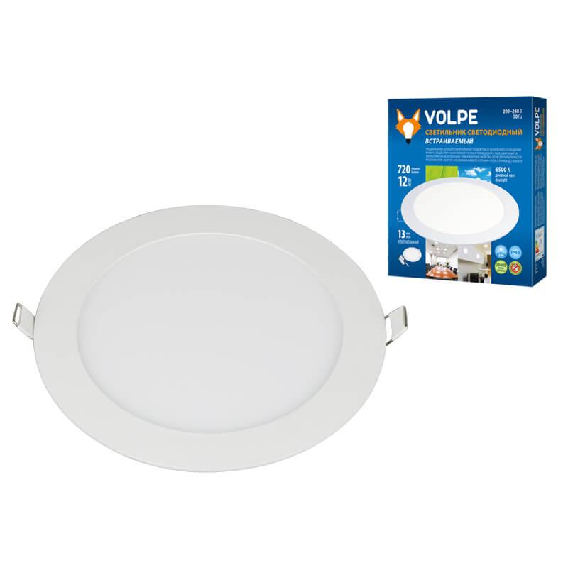 Встраиваемый светодиодный светильник (UL-00003380) Volpe ULP-Q203 R170-12W/DW White в Санкт-Петербурге