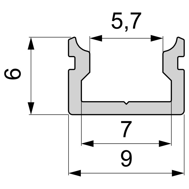 Профиль Deko-Light AU-01-05 970080 в Санкт-Петербурге