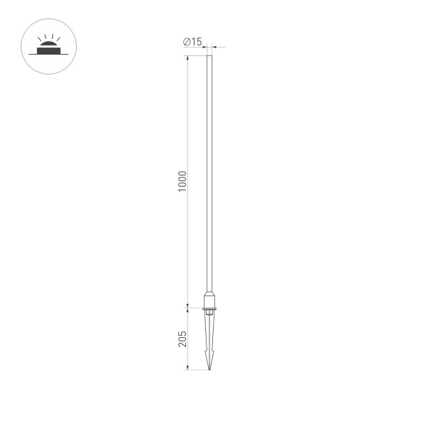 Ландшафтный светильник Arlight KT-Champagne-L1000-3W Warm3000 034167 в Санкт-Петербурге