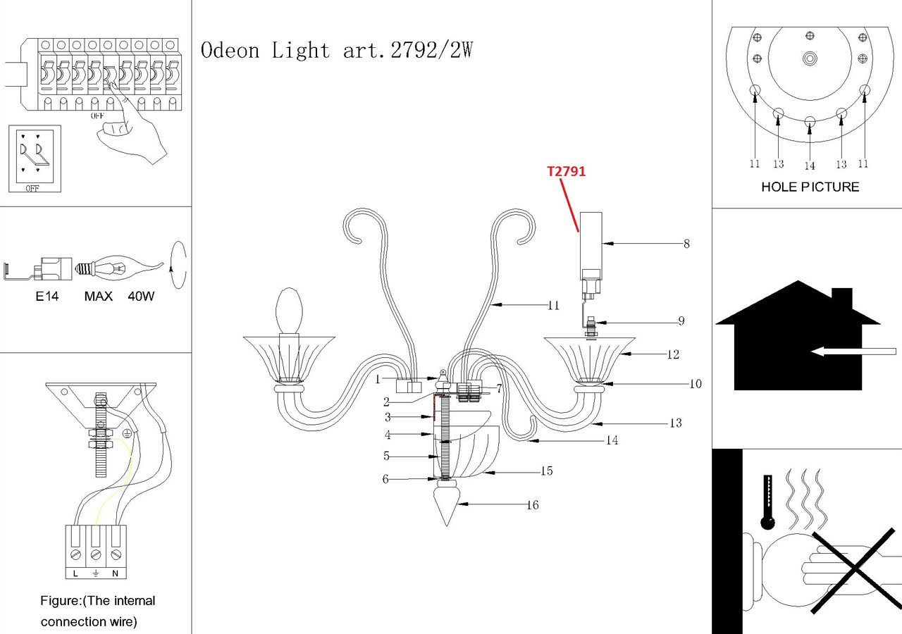 Бра Odeon Light Briza 2792/2W в Санкт-Петербурге