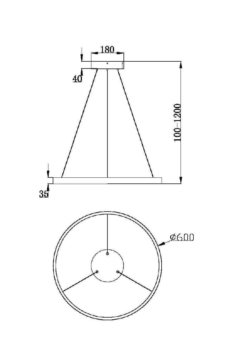 Подвесной светильник Maytoni Rim MOD058PL-L32WK в Санкт-Петербурге