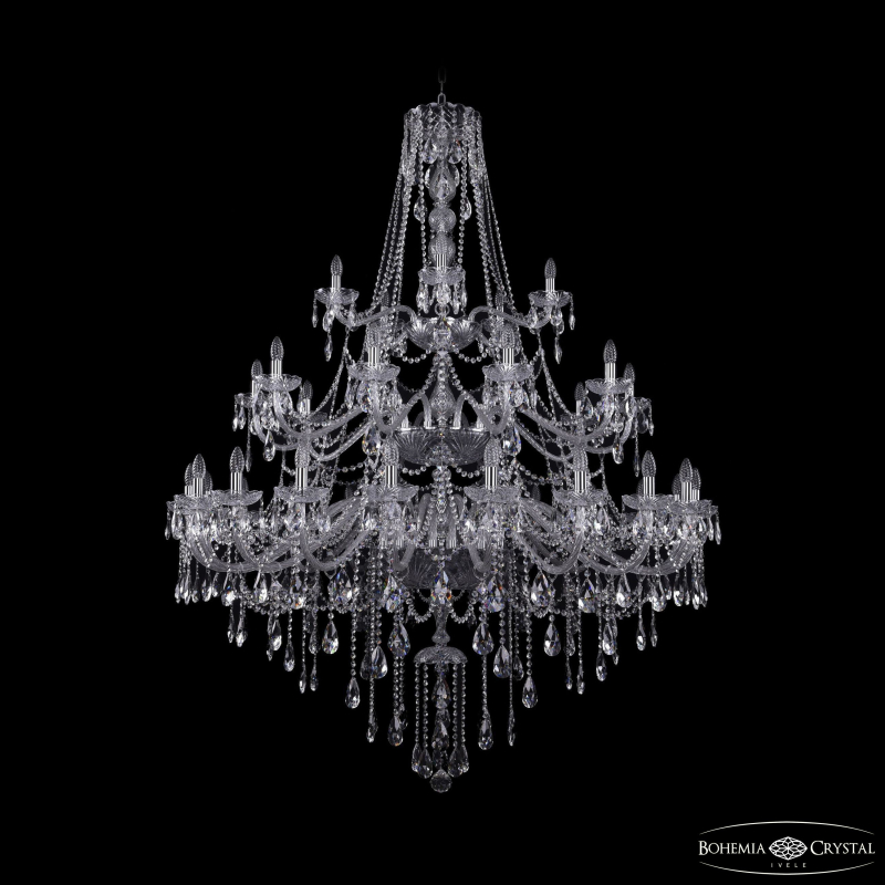 Подвесная люстра Bohemia Ivele Crystal 1415/20+10+5/530/3d Ni в Санкт-Петербурге