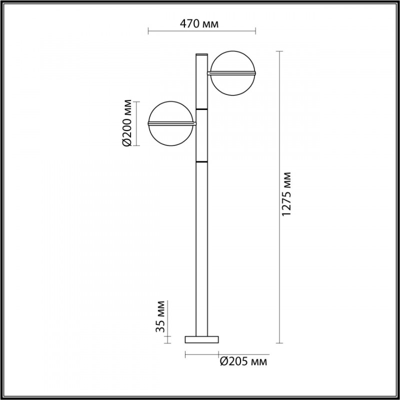 Садовый светильник Odeon Light 4832/2F в Санкт-Петербурге