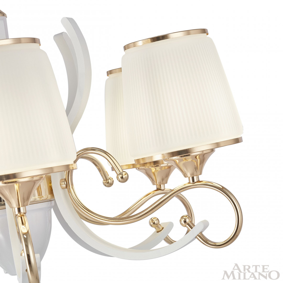 Подвесная люстра Arte Milano Florentia-3857 303857/8 Wh/Gd в Санкт-Петербурге