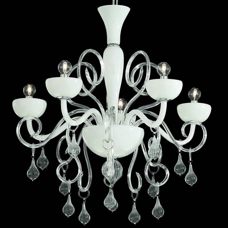 Подвесная люстра Ideal Lux Lilly SP5 Bianco 022789 в Санкт-Петербурге