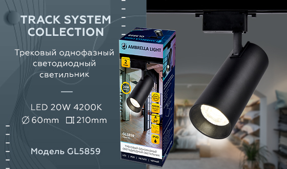 Трековый однофазный светильник Ambrella Light Track System GL5859 в Санкт-Петербурге