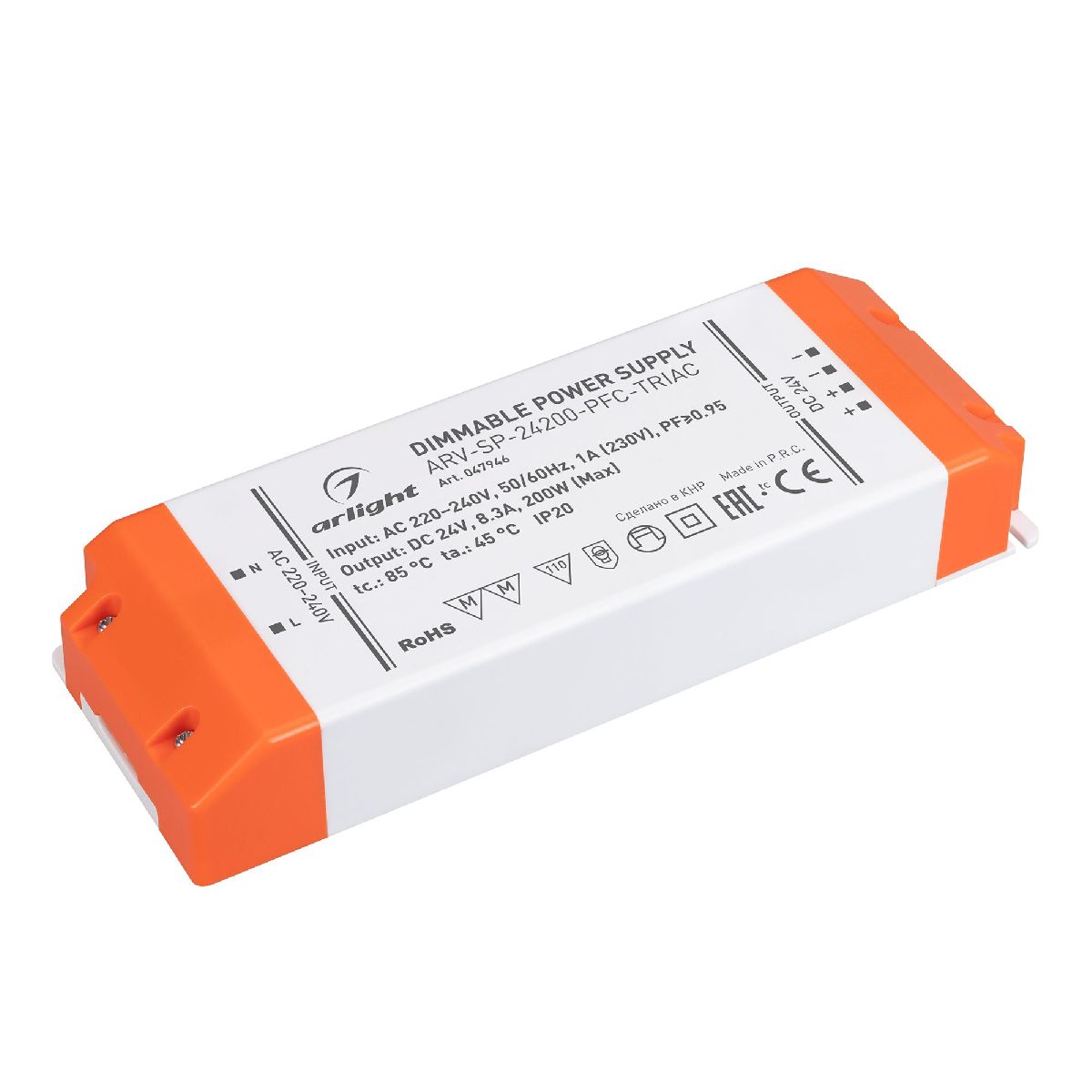 Блок питания Arlight ARV-SP-24200-PFC-TRIAC (24V, 8.3A, 200W) 047946 в #REGION_NAME_DECLINE_PP#