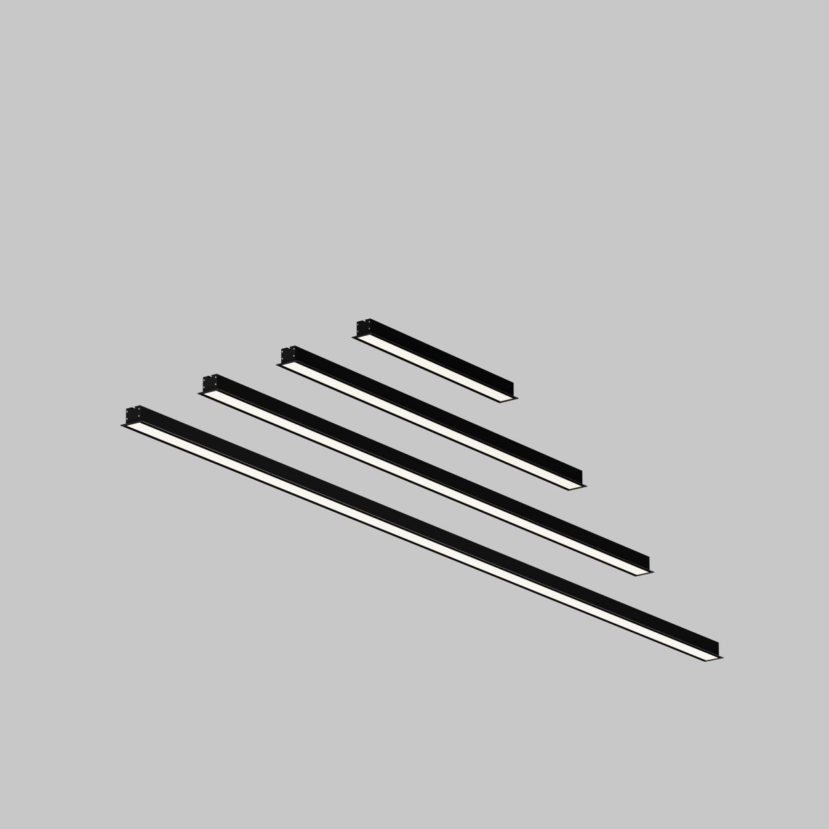 Линейный встраиваемый светильник Maytoni Technical 4000K 50x35 (Черный, 2 м) LL313016 в Санкт-Петербурге