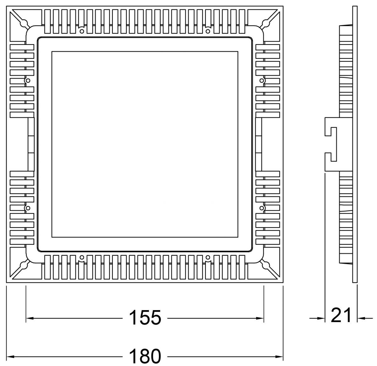 Встраиваемый светильник Deko-Light LED Panel Square 15 565159 в Санкт-Петербурге