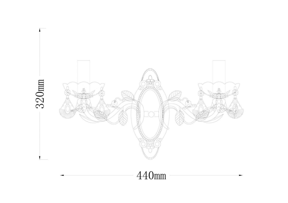 Бра Lucia Tucci Fiori Di Rose W1770.2 в Санкт-Петербурге