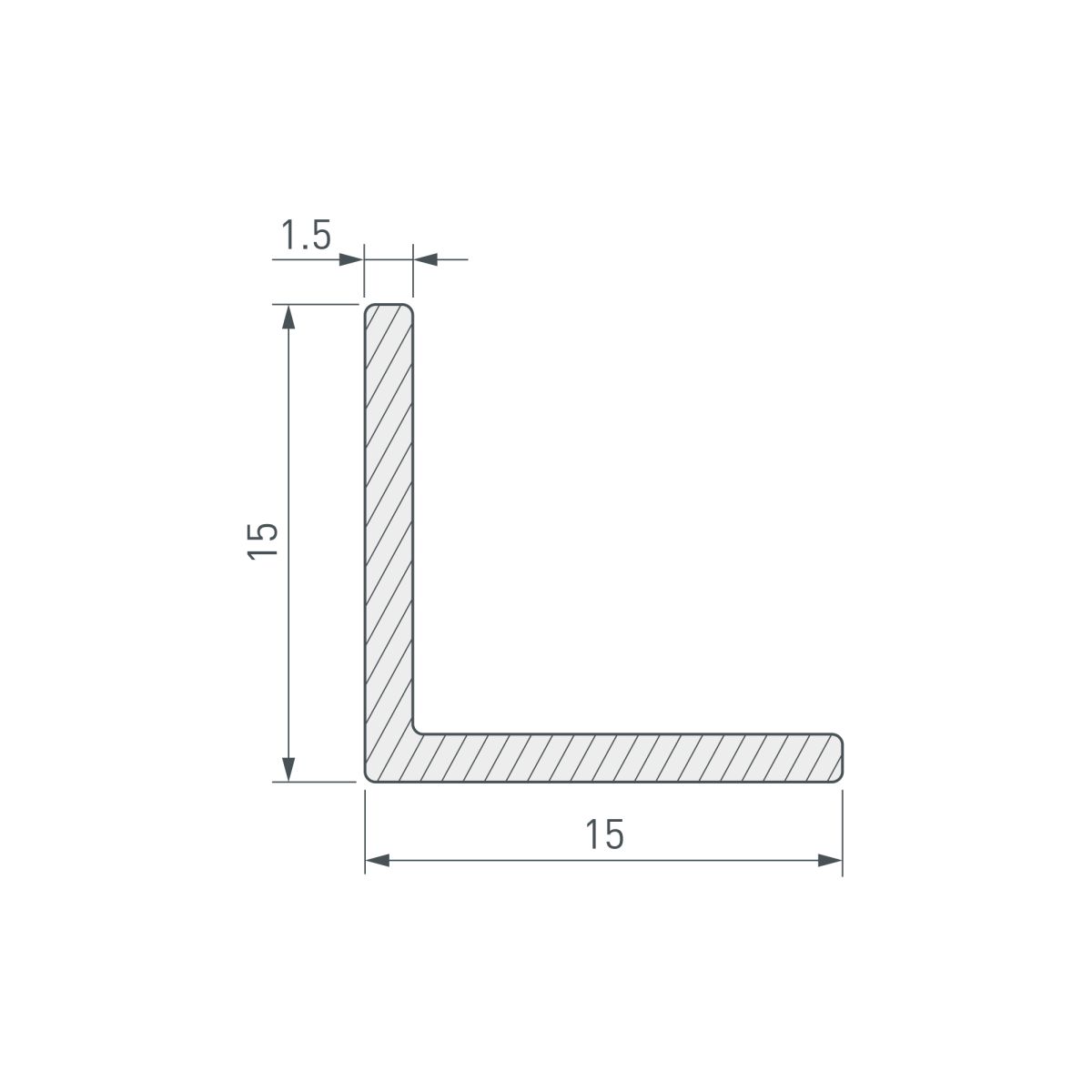 Уголок Arlight ARH-W15x15x1,5-3000 WHITE (Алюминий) 063522 в Санкт-Петербурге