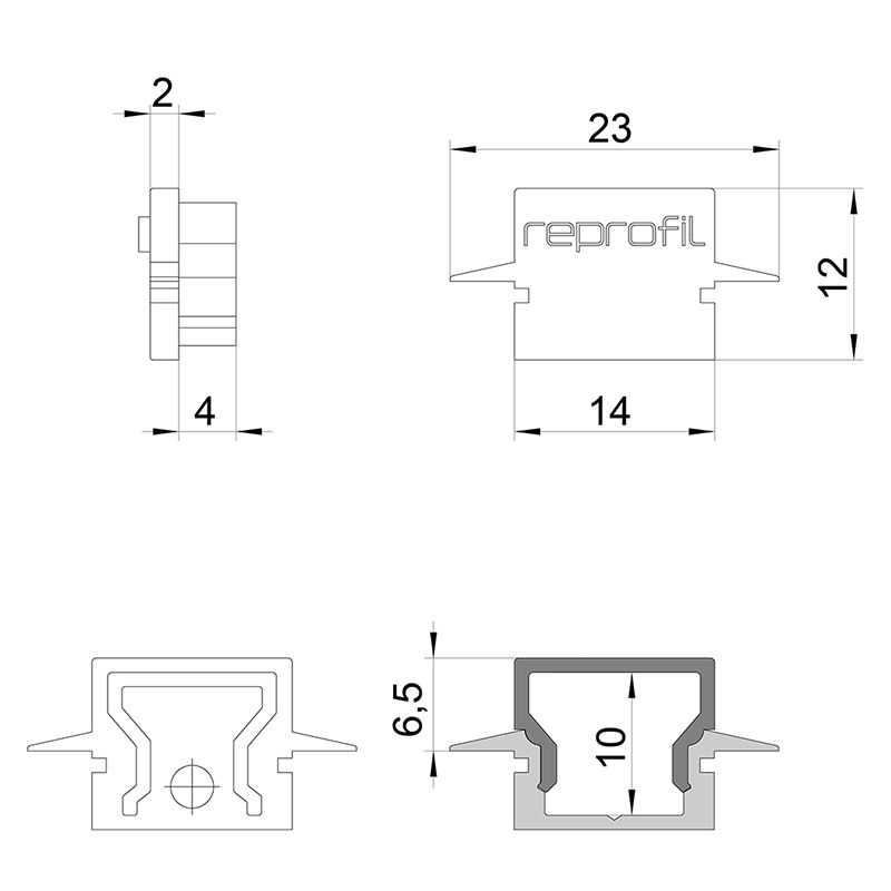 Торцевая заглушка (2 шт.) Deko-Light H-ET-01-08 979122 в Санкт-Петербурге