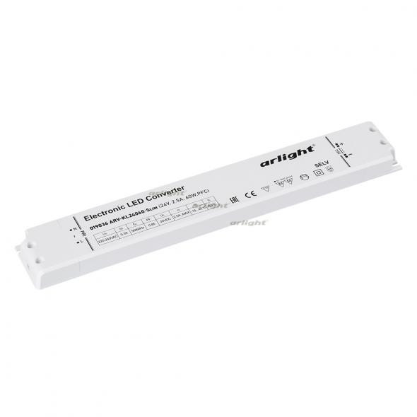 Блок питания Arlight ARV-KL24060-Slim (24V, 2.5A, 60W,PFC) 019036 в Санкт-Петербурге