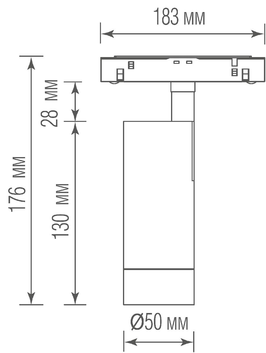 Трековый светильник Donolux Alpha DL20295WW10BBr в Санкт-Петербурге