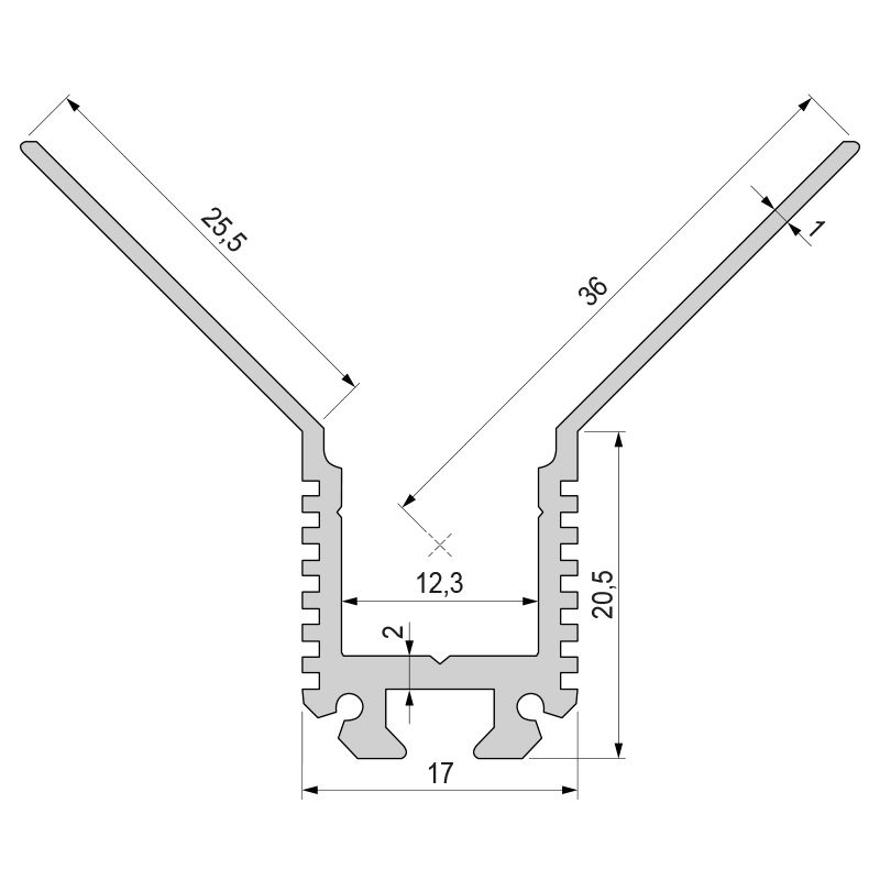 Профиль угловой Deko-Light EV-03-10 975460 в Санкт-Петербурге