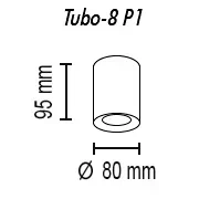 Накладной светильник TopDecor Tubo8 P1 20 в #REGION_NAME_DECLINE_PP#