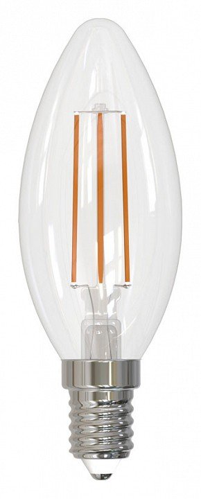 Лампа светодиодная филаментная Volpe E14 6W 3000K прозрачная LED-C35-6W/3000K/E14/CL/SLF UL-00008328 в Санкт-Петербурге