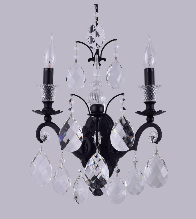 Бра Crystal Lux Magnifico AP2 Black/Transparent в Санкт-Петербурге