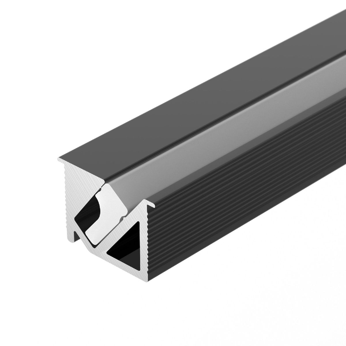 Алюминиевый профиль Arlight SL-BEVEL-H10-F14-2000 ANOD BLACK 044084 в Санкт-Петербурге