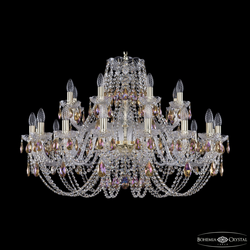 Подвесная люстра Bohemia Ivele Crystal 1406/16+8/360 G K777 в Санкт-Петербурге