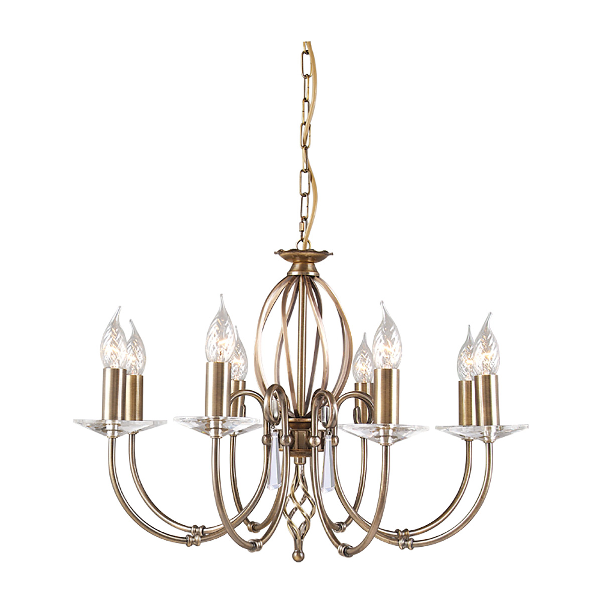 Подвесная люстра Elstead Lighting AG8-AGED-BRASS в #REGION_NAME_DECLINE_PP#