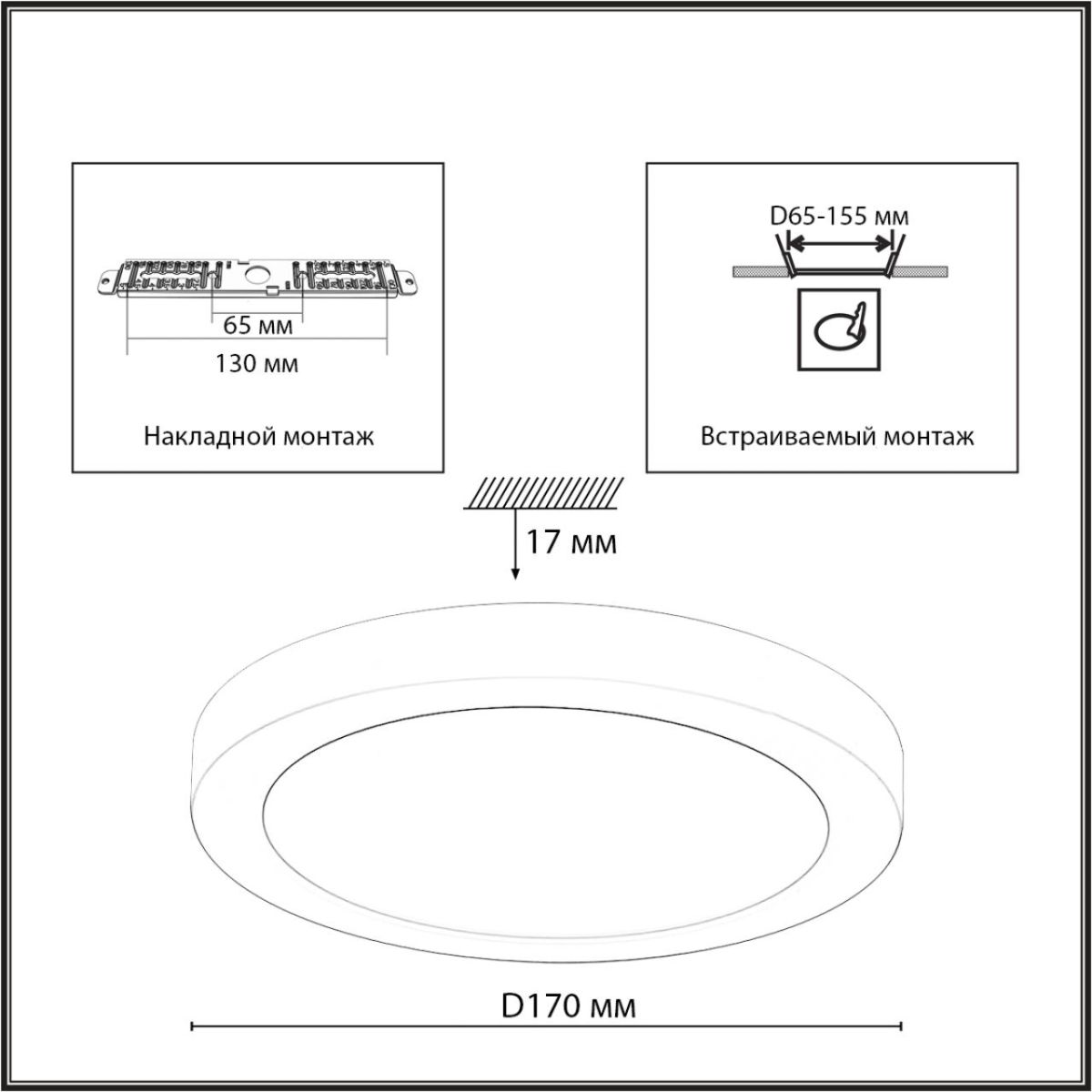 Накладной/встраиваемый светильник Sonex Mitra LED Nebula White 7790/12L в Санкт-Петербурге