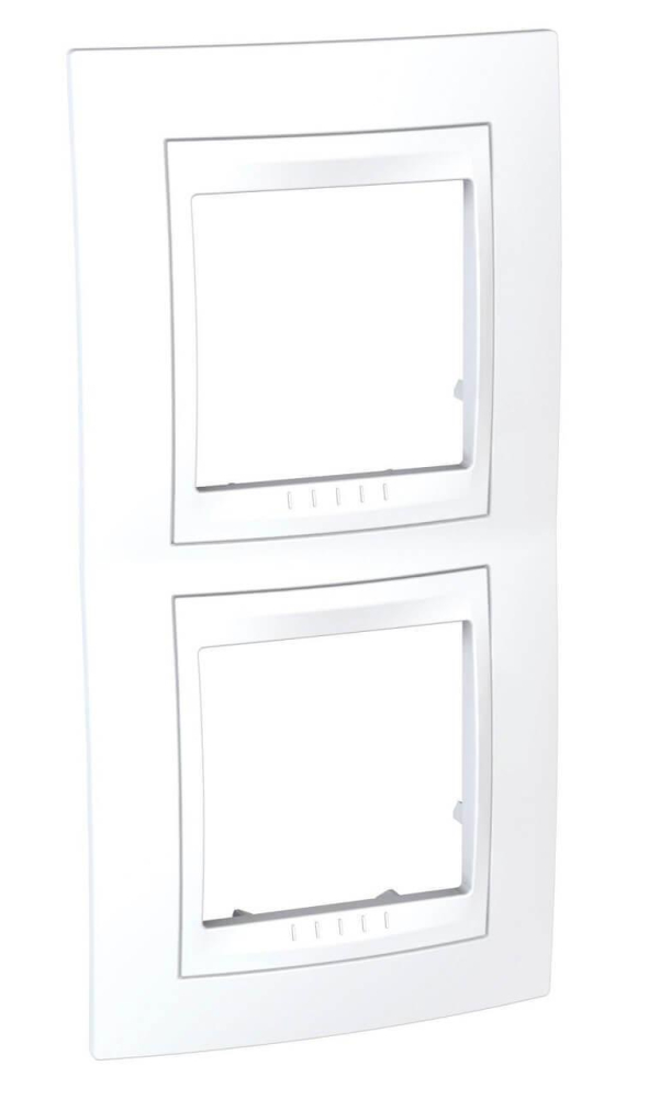 Рамка 2-постовая вертикальная Schneider Electric Unica Хамелеон MGU6.004V.18 в Санкт-Петербурге