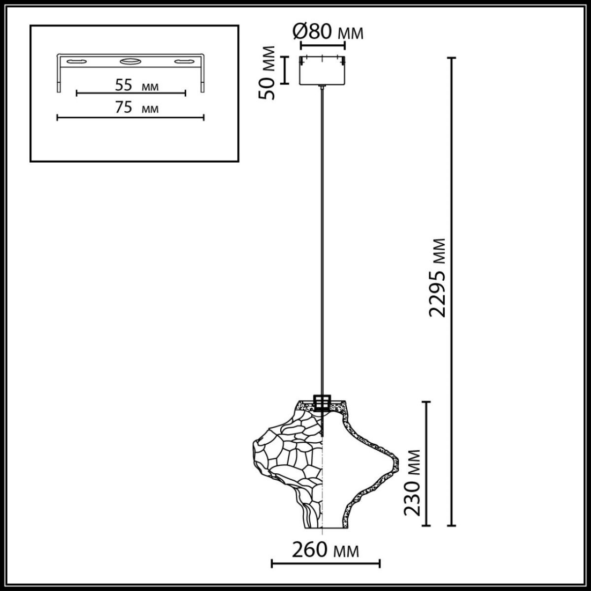 Подвесной светильник Odeon Light L-Vision Ordi 5107/3LA в Санкт-Петербурге