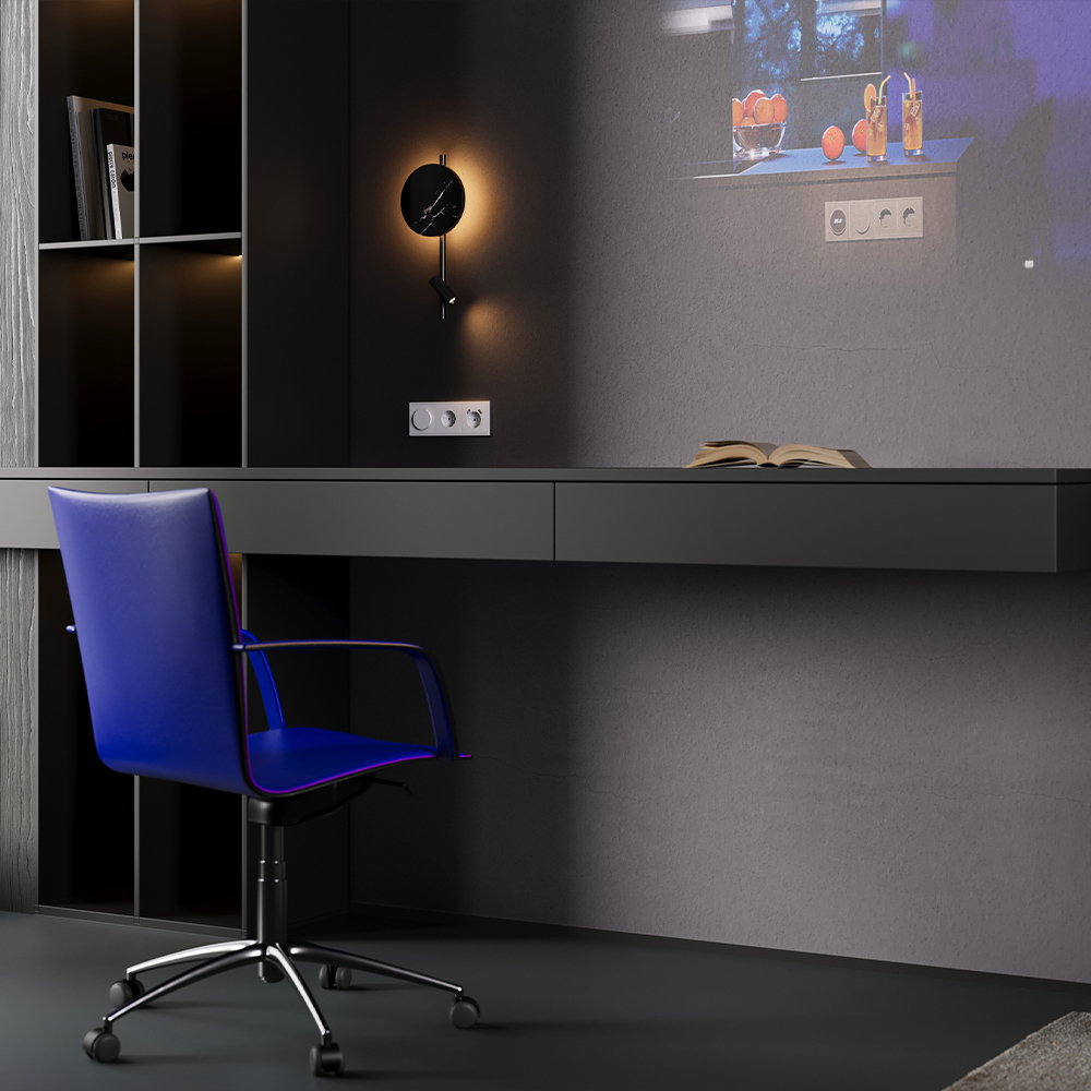 Накладка для розетки с заземлением и защитными шторками, с USB A+A Voltum S70 (серый) VLS000916 в Санкт-Петербурге