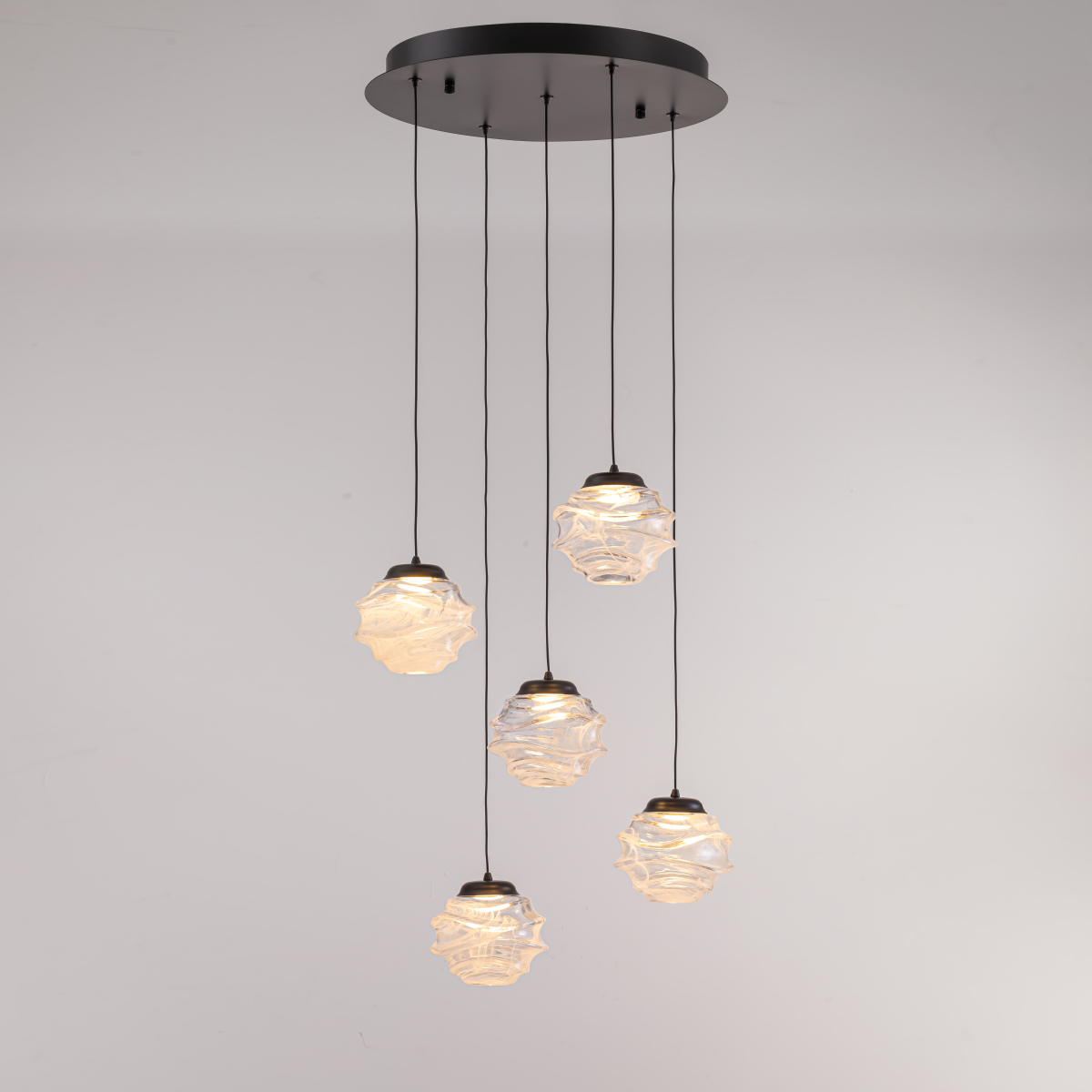Подвесной светильник Delight Collection MD25030003-5A matt black/clear в Санкт-Петербурге