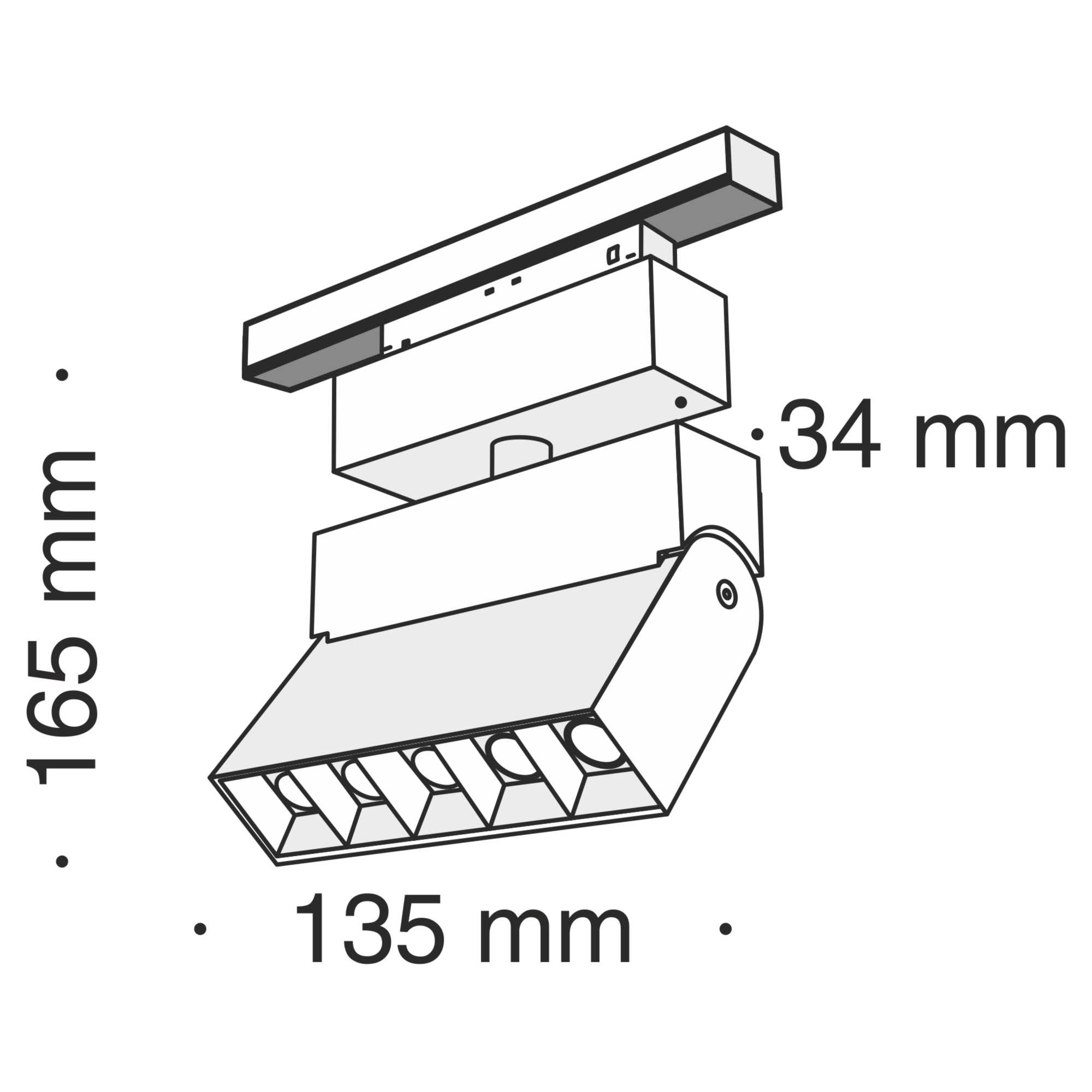 Трековый светильник Maytoni Track lamps TR015-2-10W4K-B в Санкт-Петербурге