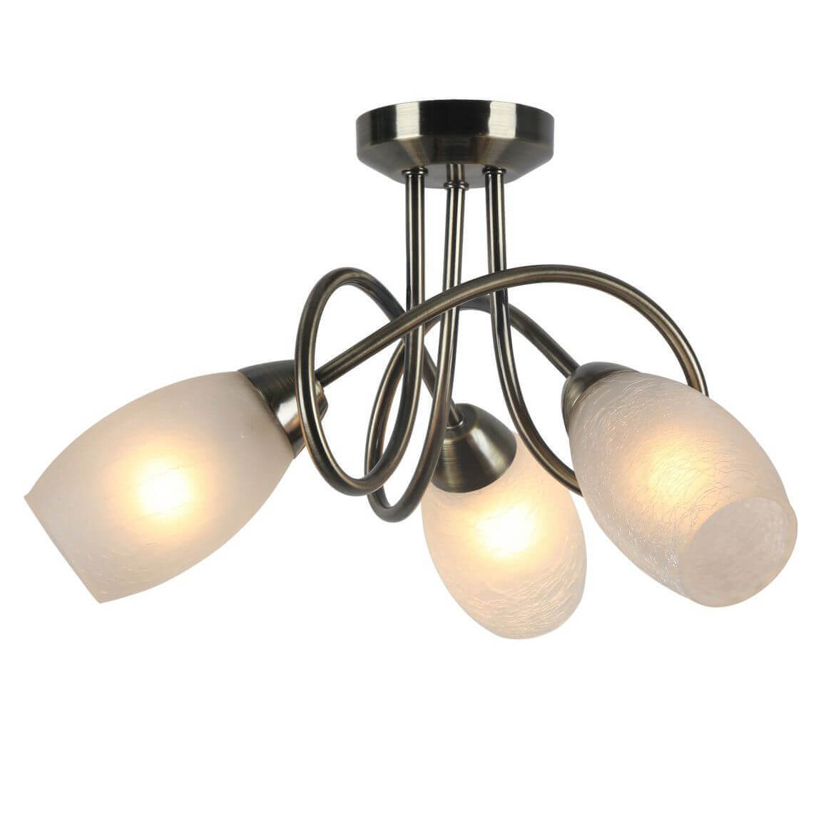 Потолочная люстра стекло Arte Lamp Mutti A8616PL-3AB в Санкт-Петербурге