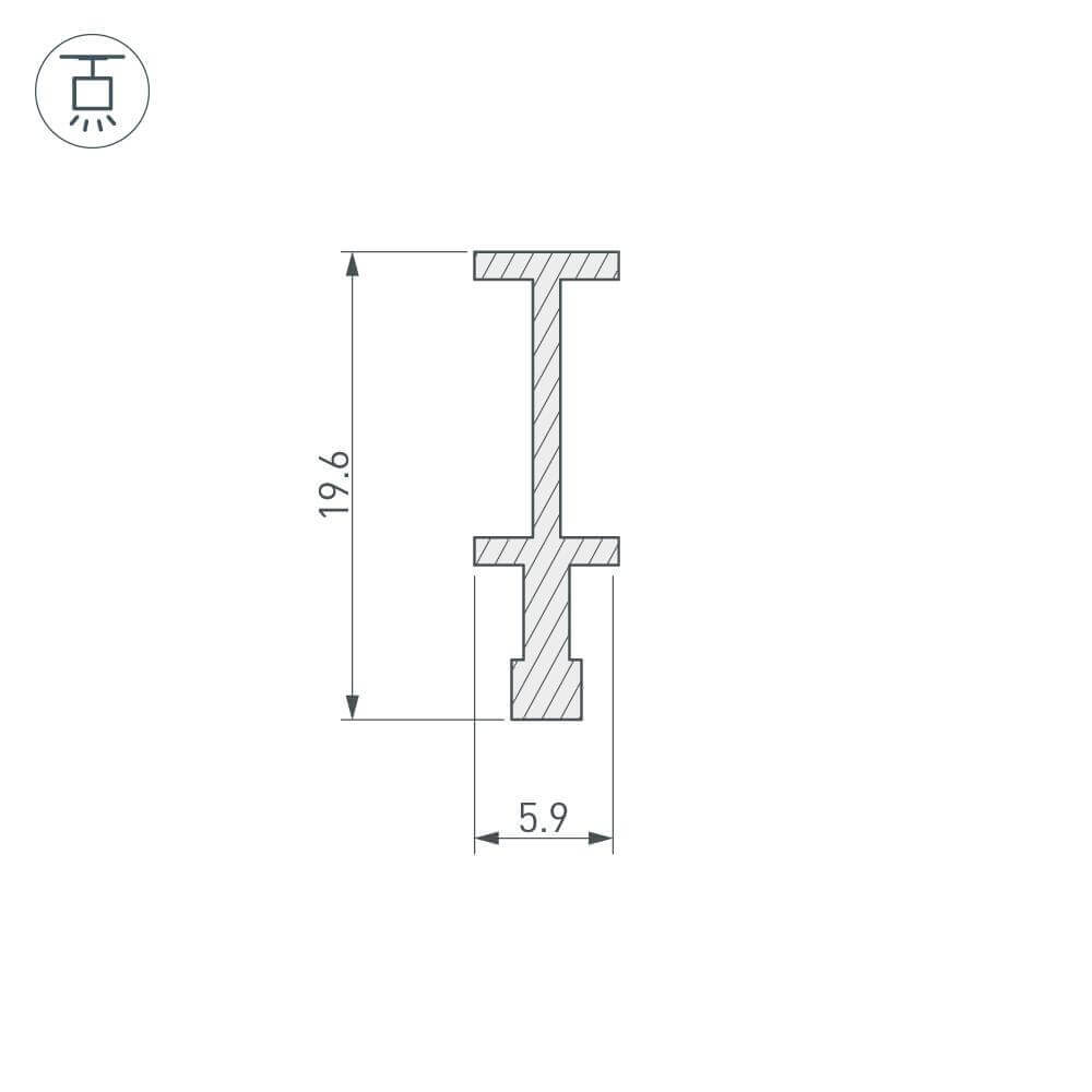 Держатель Arlight FOLED-RAIL-2000 025232 в Санкт-Петербурге