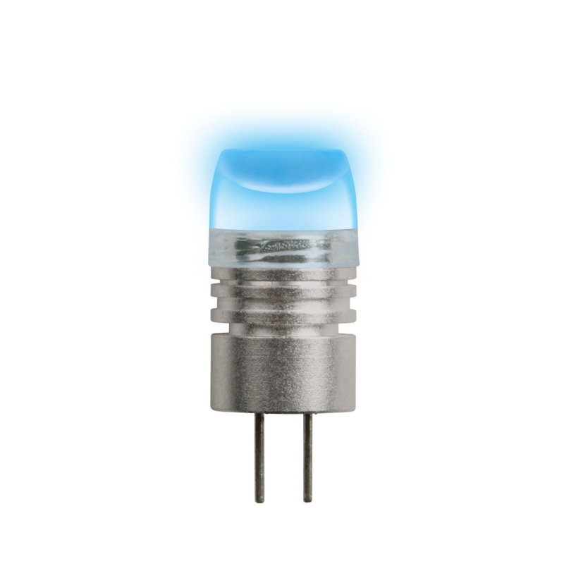 Лампа светодиодная (05859) Uniel G4 0,8W прозрачная LED-JC-12/0,8W/BLUE/G4 в #REGION_NAME_DECLINE_PP#