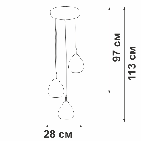 Подвесной светильник Vitaluce V4704-1/3S в Санкт-Петербурге