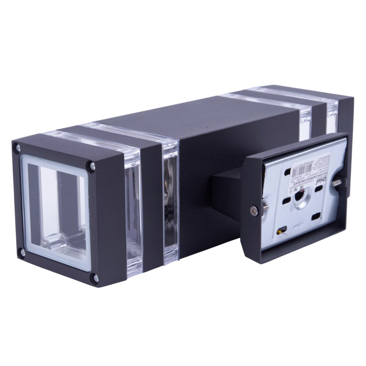 Уличный настенный светильник Uniel UUL-S24A 2x60W/E27 IP65 BLACK UL-00012923 в Санкт-Петербурге