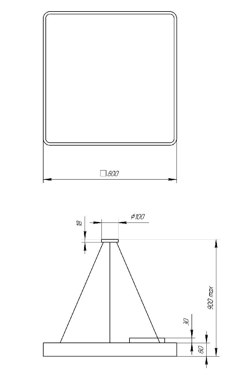 Подвесной светильник Эра Geometria SPO-164-W-40K-110 Б0050588 в Санкт-Петербурге