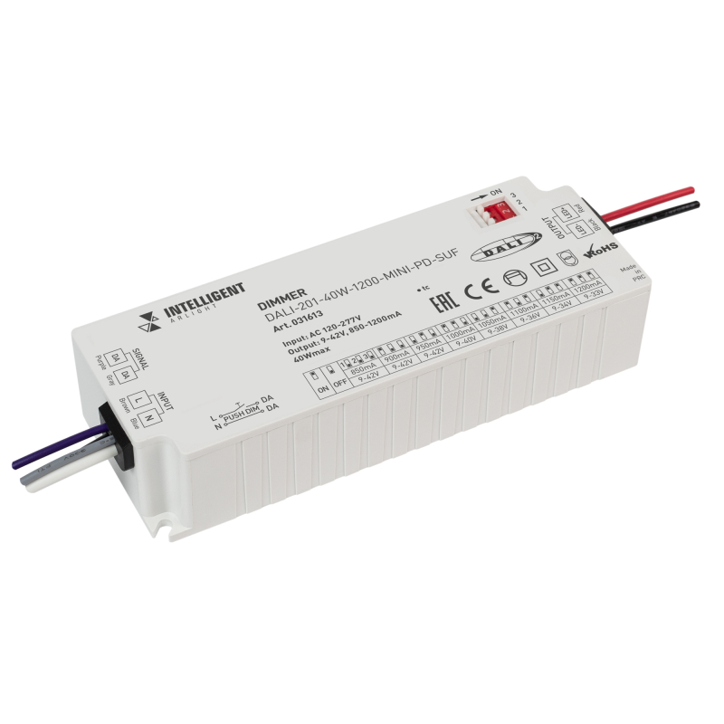 Диммер Arlight DALI-201-40W-1200-Mini-PD-SUF (230V, 800-1200mА) 031613 в Санкт-Петербурге